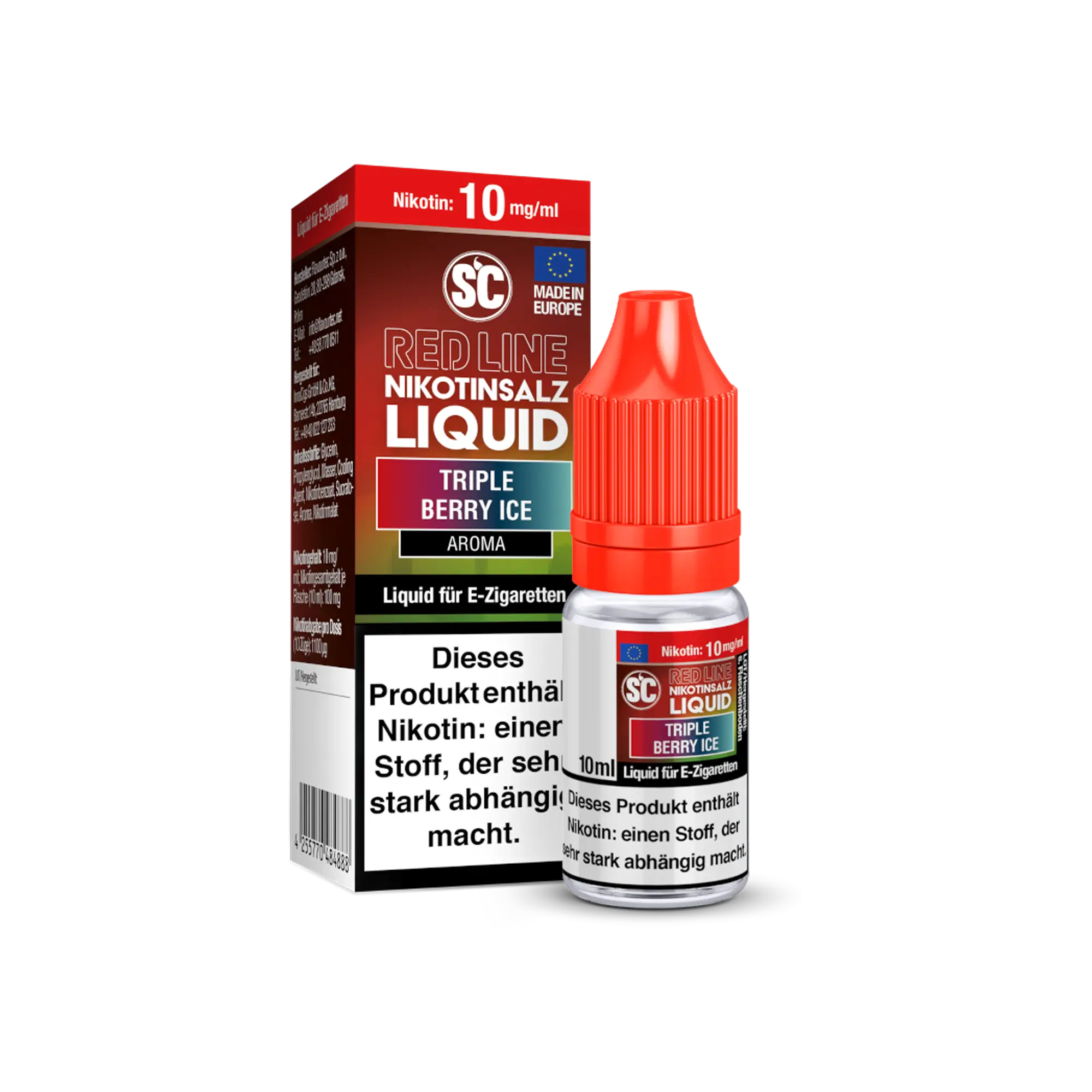 SC Red Line Triple Berry Ice 10 ml Nikotinsalz Liquid
