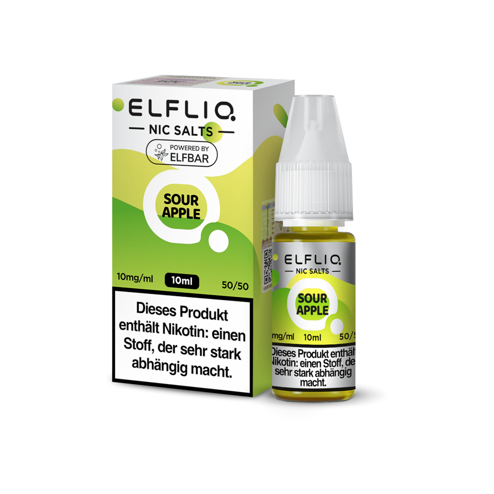 Elfliq Sour Apple 10 ml NicSalt Liquid Elfliq Sour Apple 10 ml NicSalt Liquid