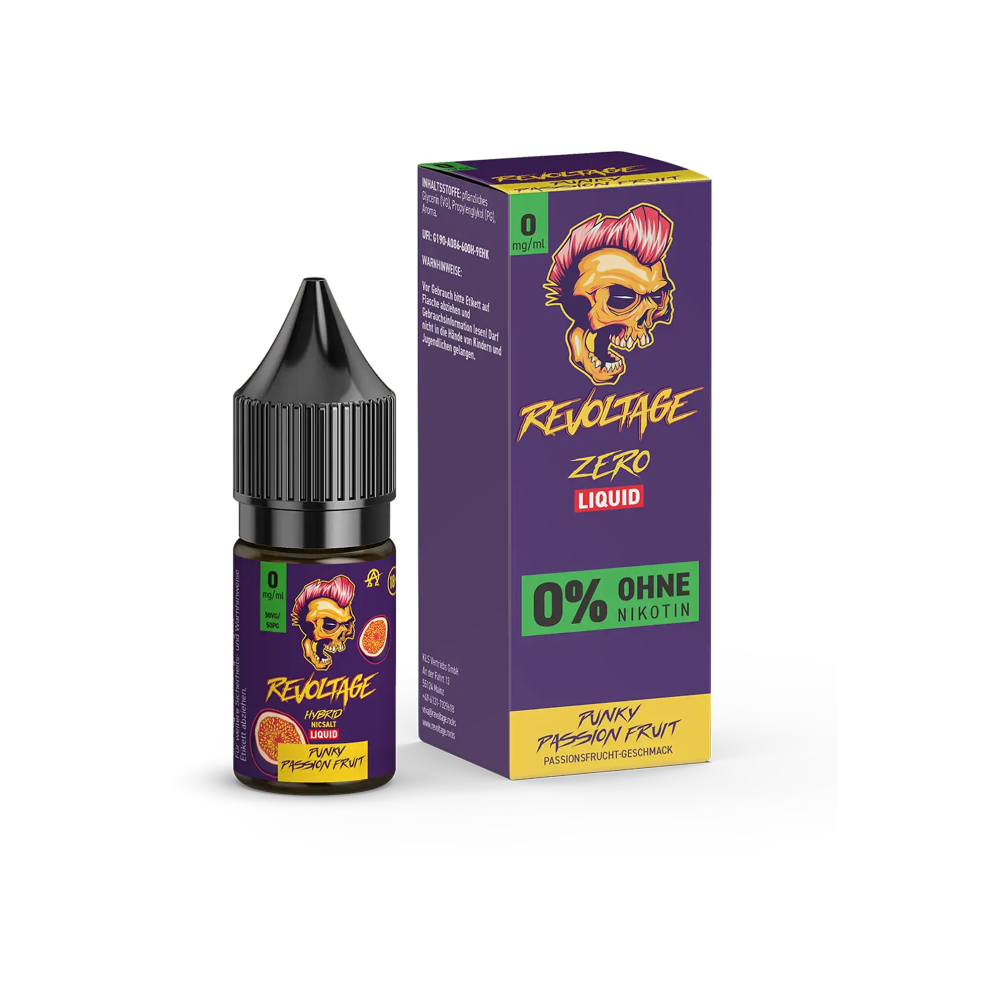 Revoltage Punky Passion Fruit 10 ml Hybrid Nikotinsalz Liquid