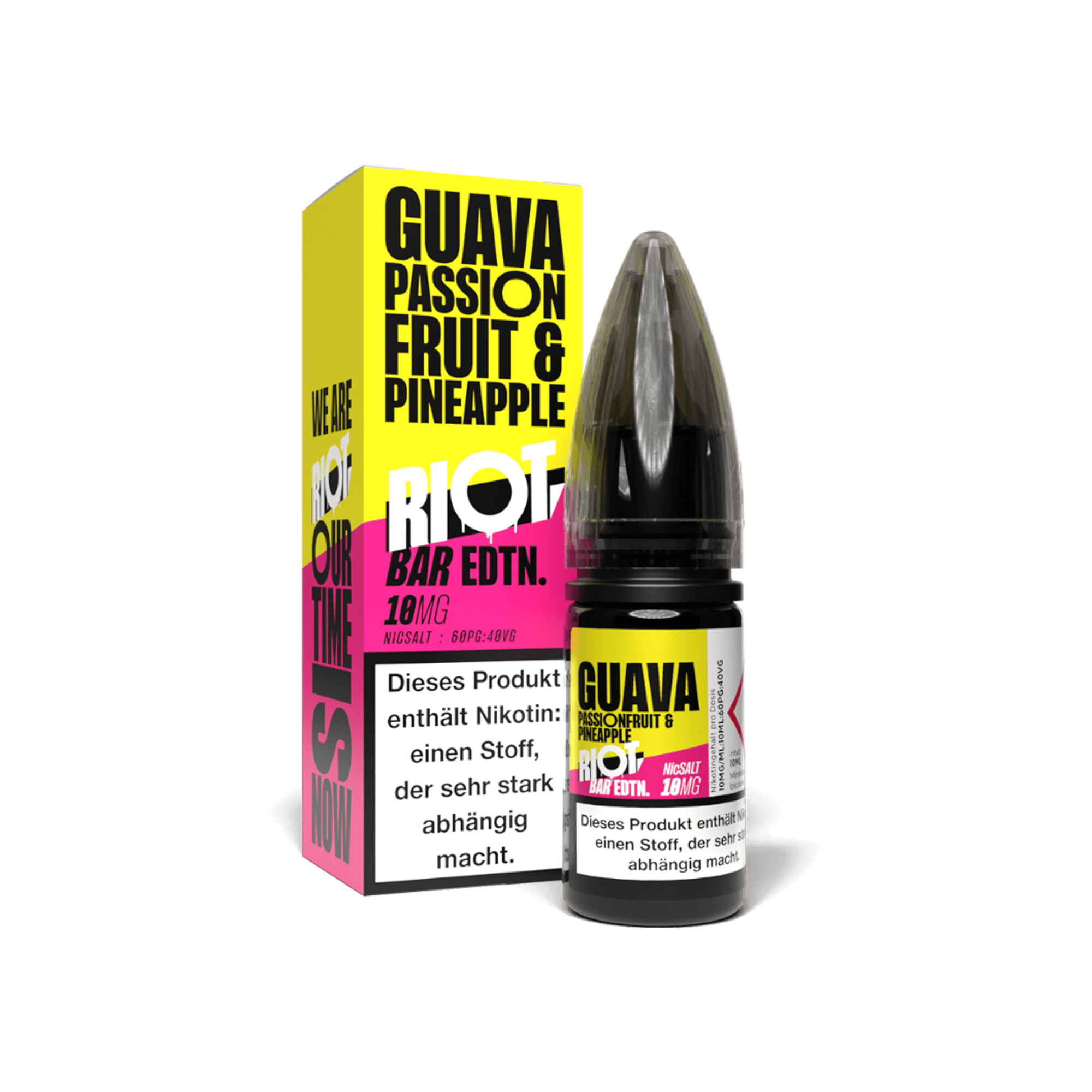 Riot Squad Bar Edtn Guava Passionfruit Pineapple 10 ml NicSalt Liquid Riot Squad Bar Edtn Guava Passionfruit Pineapple 10 ml NicSalt Liquid
