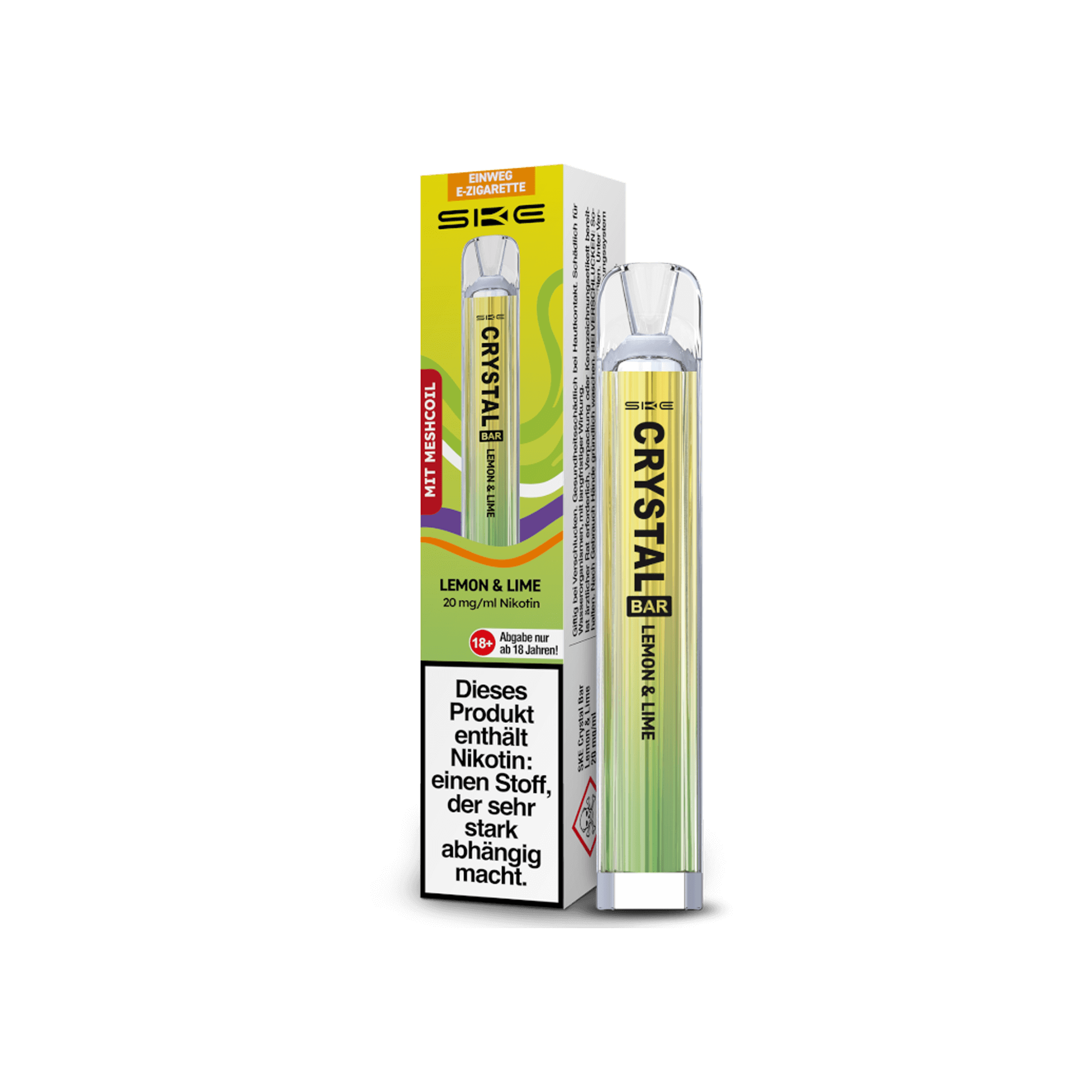 SKE Crystal Bar Lemon & Lime 20 mg SKE Crystal Bar Lemon & Lime 20 mg
