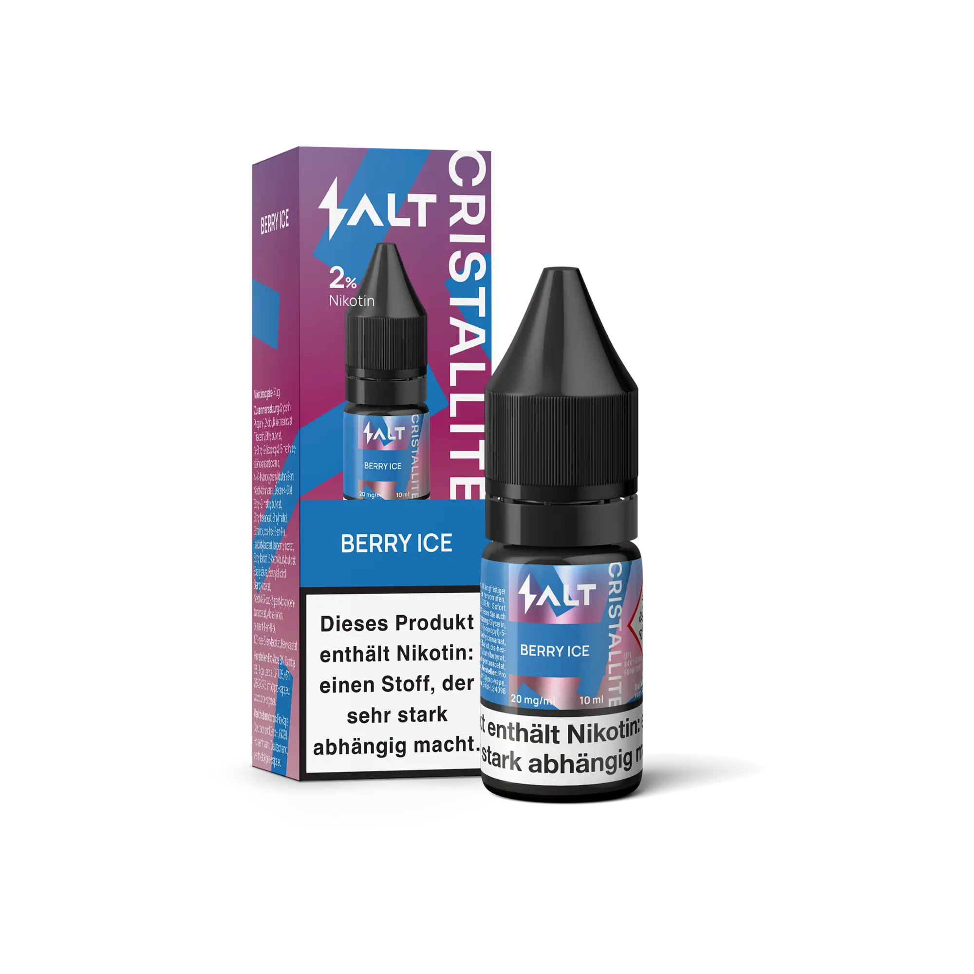 CRISTALLITE Berry Ice 10 ml 20 mg Nikotinsalz Liquid
