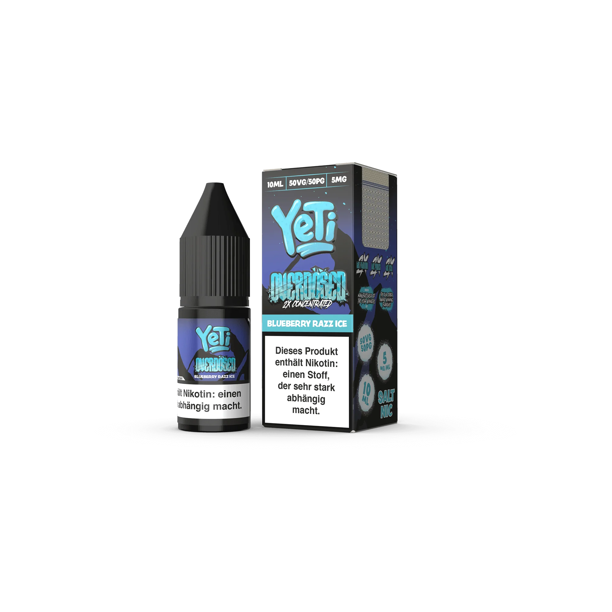 Yeti Blueberry Razz Ice 10 ml Nikotinsalz Liquid