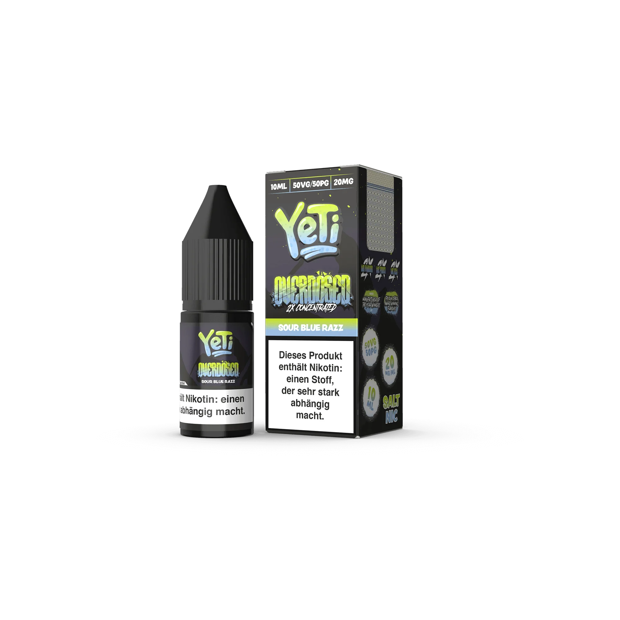 Yeti Sour Blue Razz 10 ml Nikotinsalz Liquid