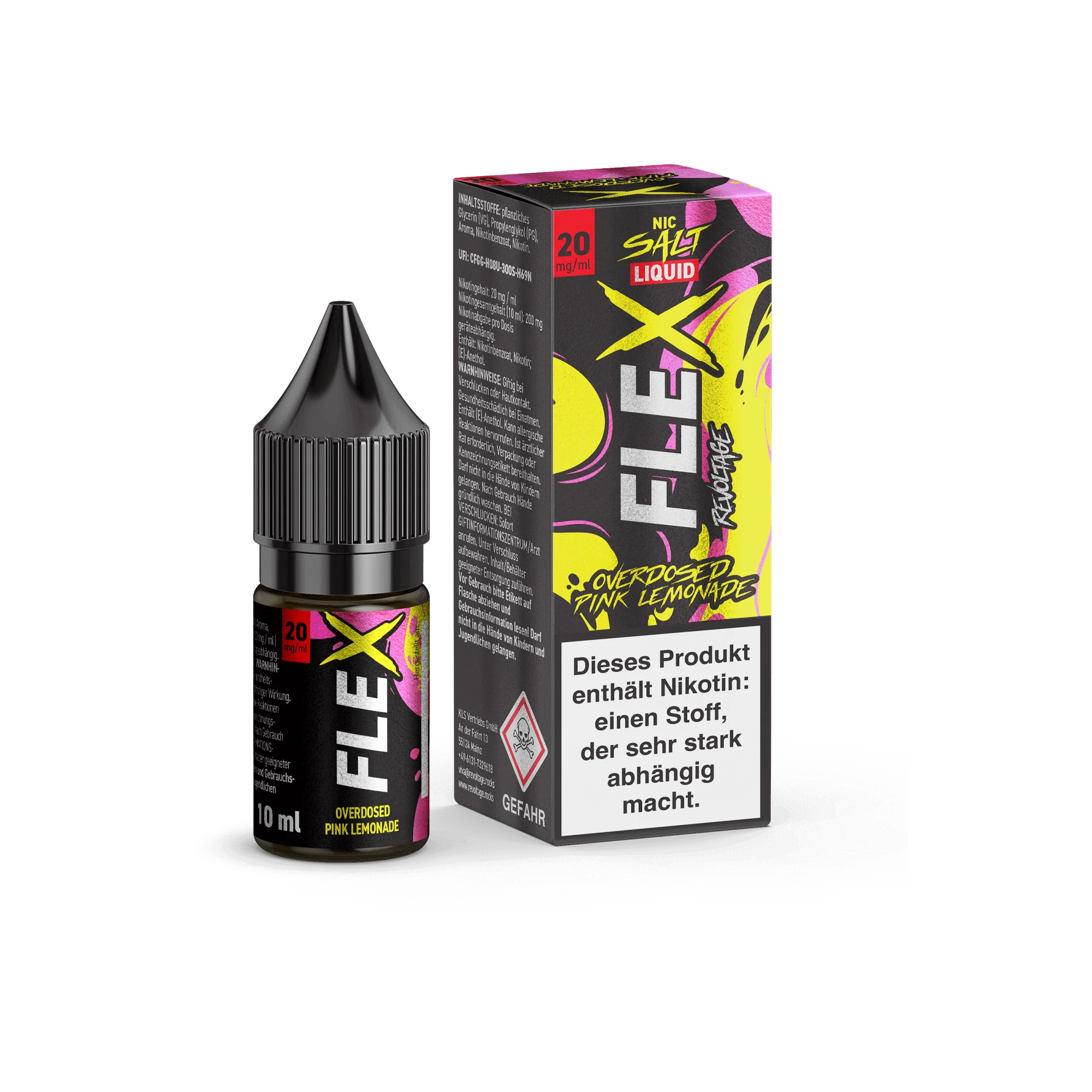 Revoltage Flex Overdosed Pink Lemonade 10 ml Nikotinsalz Liquid