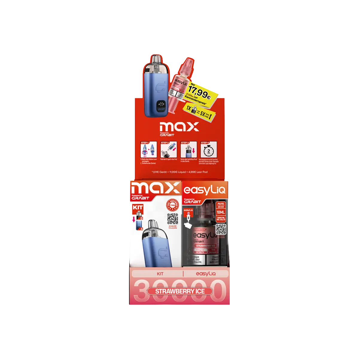 Grabit Max EasyLiq Bundle Strawberry Ice 20 mg