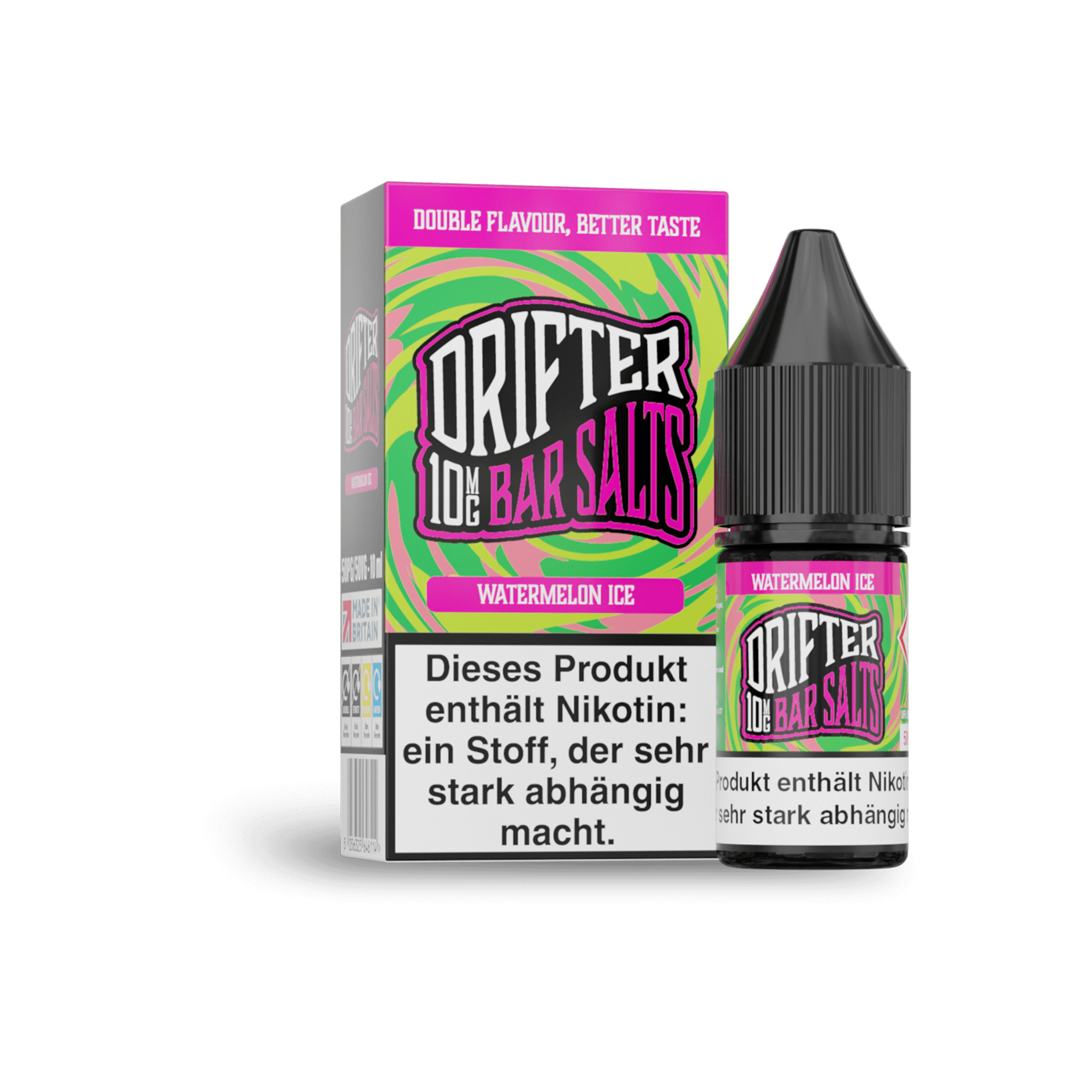 Drifter Bar Salts Watermelon Ice 10 ml NicSalt Liquid Drifter Bar Salts Watermelon Ice 10 ml NicSalt Liquid