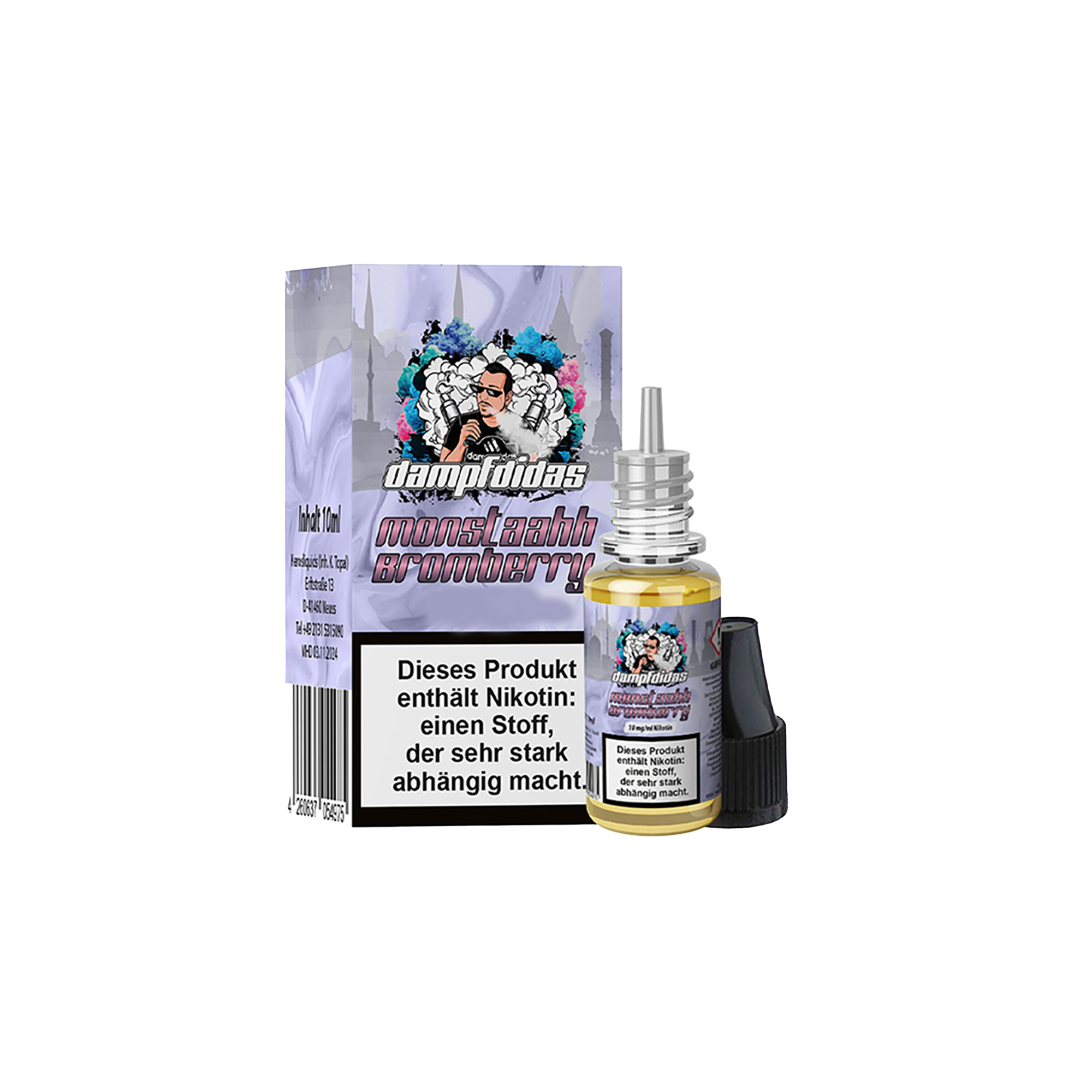 Dampfdidas Monstaahh Bromberry 10 ml NicSalt Liquid 10 mg Dampfdidas Monstaahh Bromberry 10 ml NicSalt Liquid 10 mg