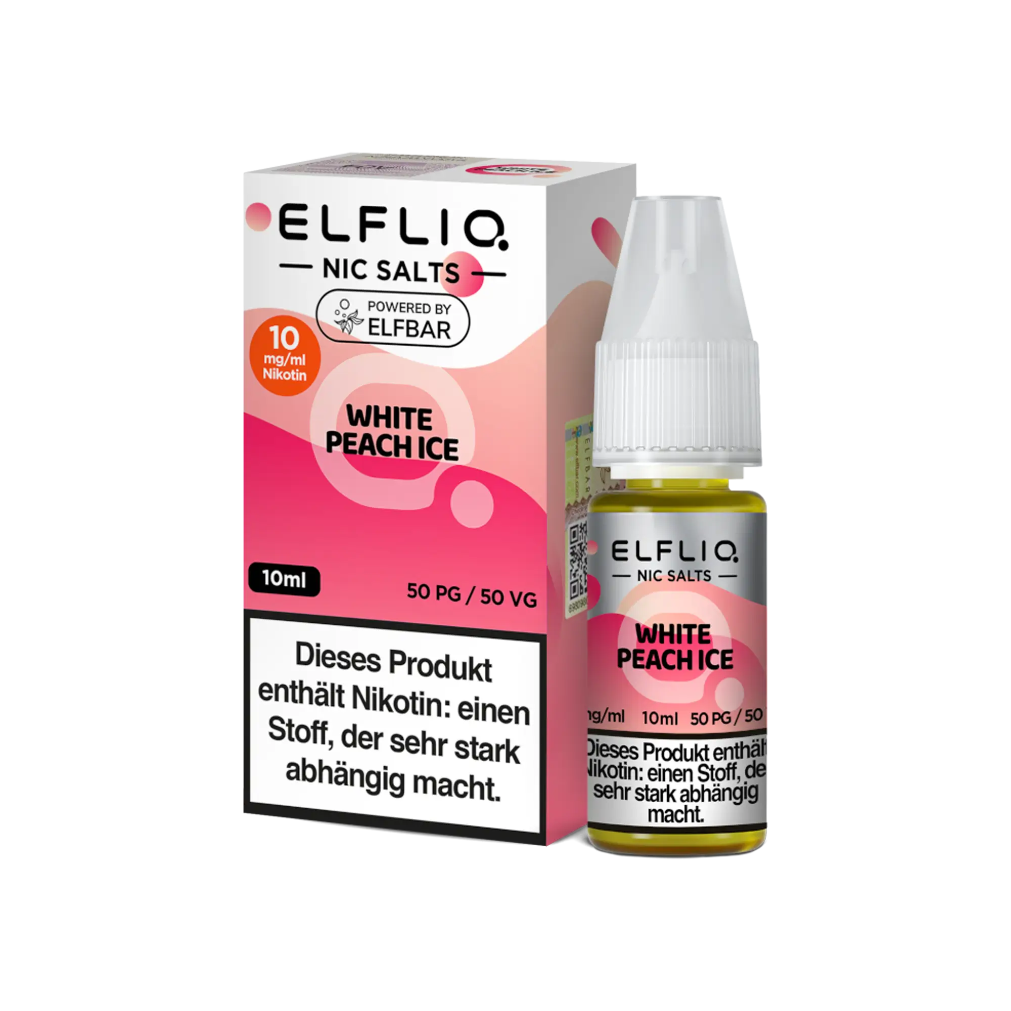Elfliq White Peach Ice 10 ml Nikotinsalz Liquid
