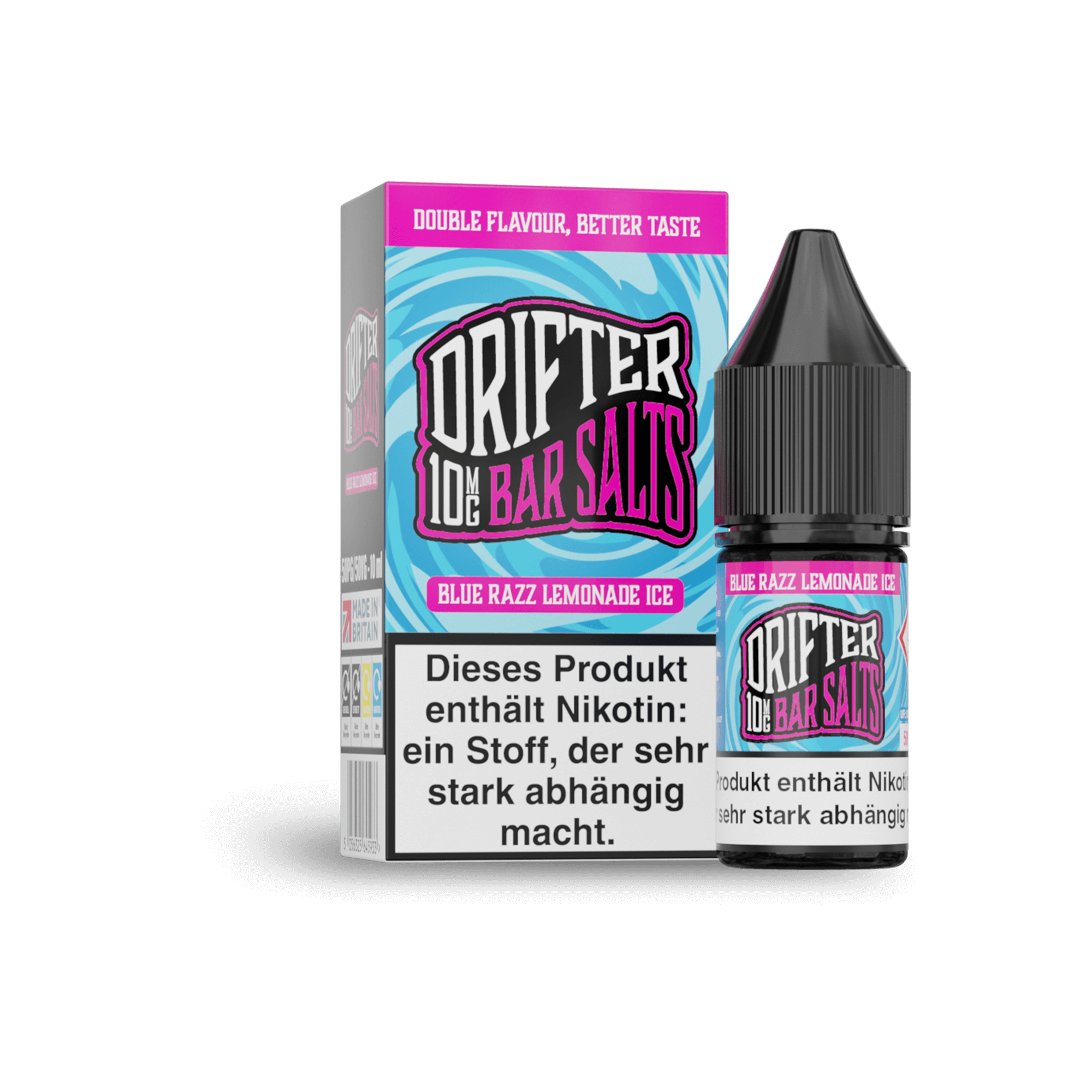 Drifter Bar Salts Blue Razz Lemonade 10 ml NicSalt Liquid Drifter Bar Salts Blue Razz Lemonade 10 ml NicSalt Liquid