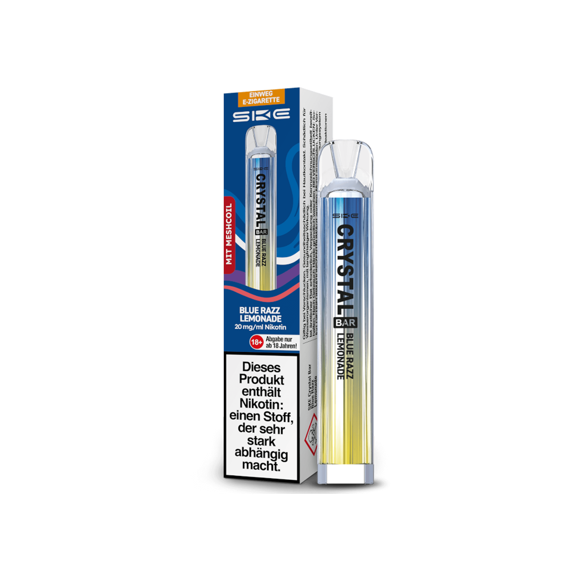 SKE Crystal Bar Blue Razz Lemonade 20 mg SKE Crystal Bar Blue Razz Lemonade 20 mg