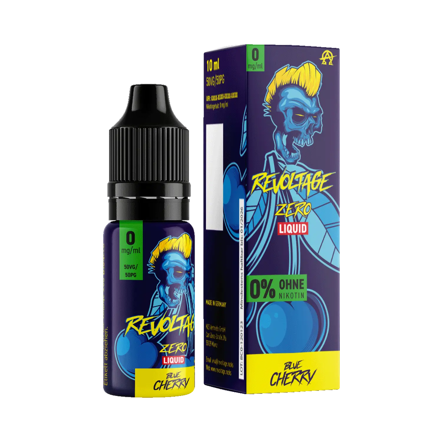 Revoltage - Blue Cherry 10 ml Hybrid Liquid