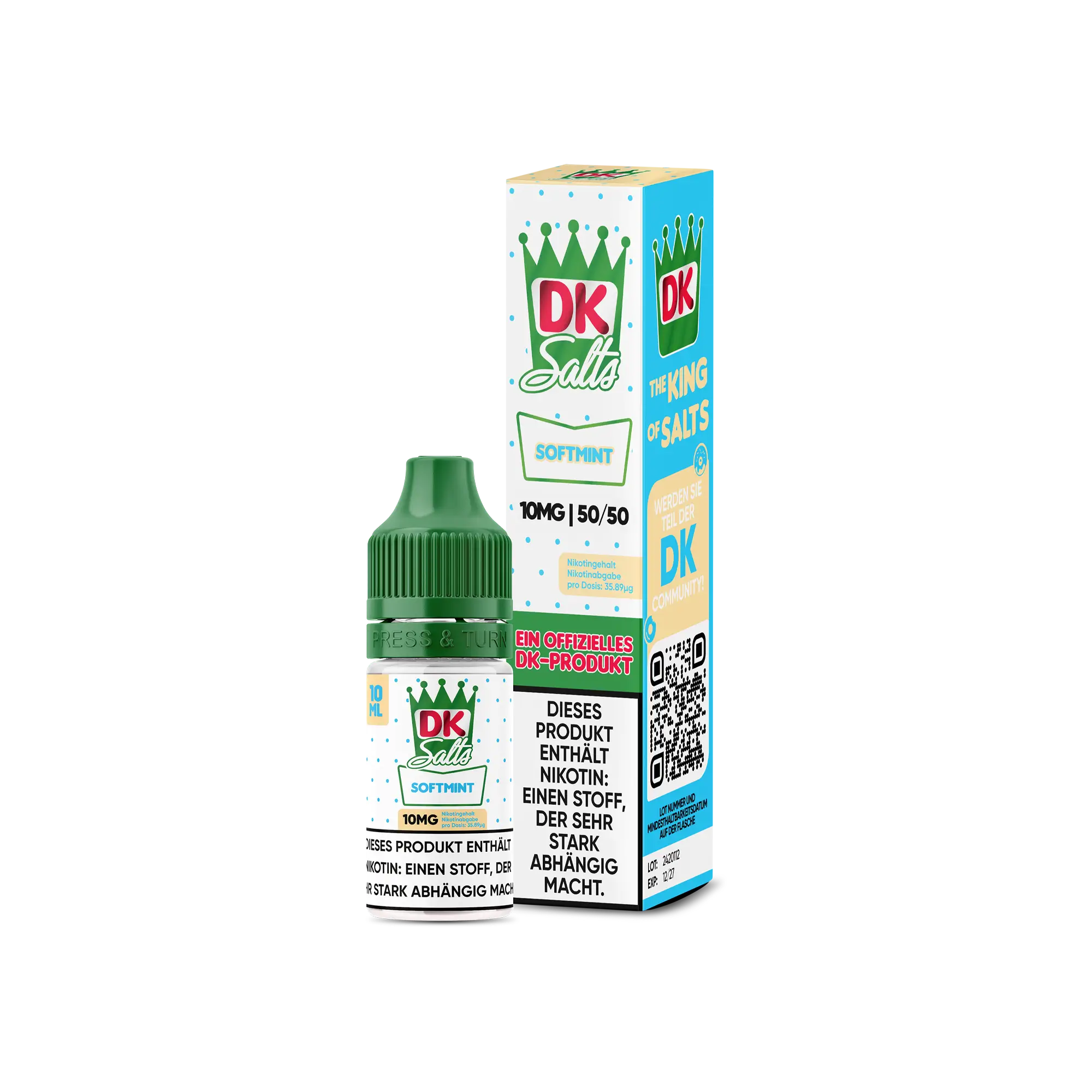 DK Salts Softmint 10 ml Nikotinsalz Liquid DK Salts Softmint 10 ml Nikotinsalz Liquid