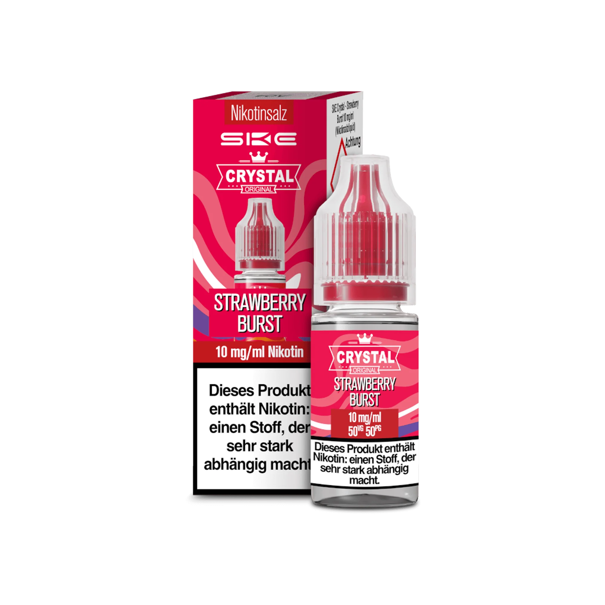 SKE Crystal Strawberry Burst 10 ml Nikotinsalz Liquid