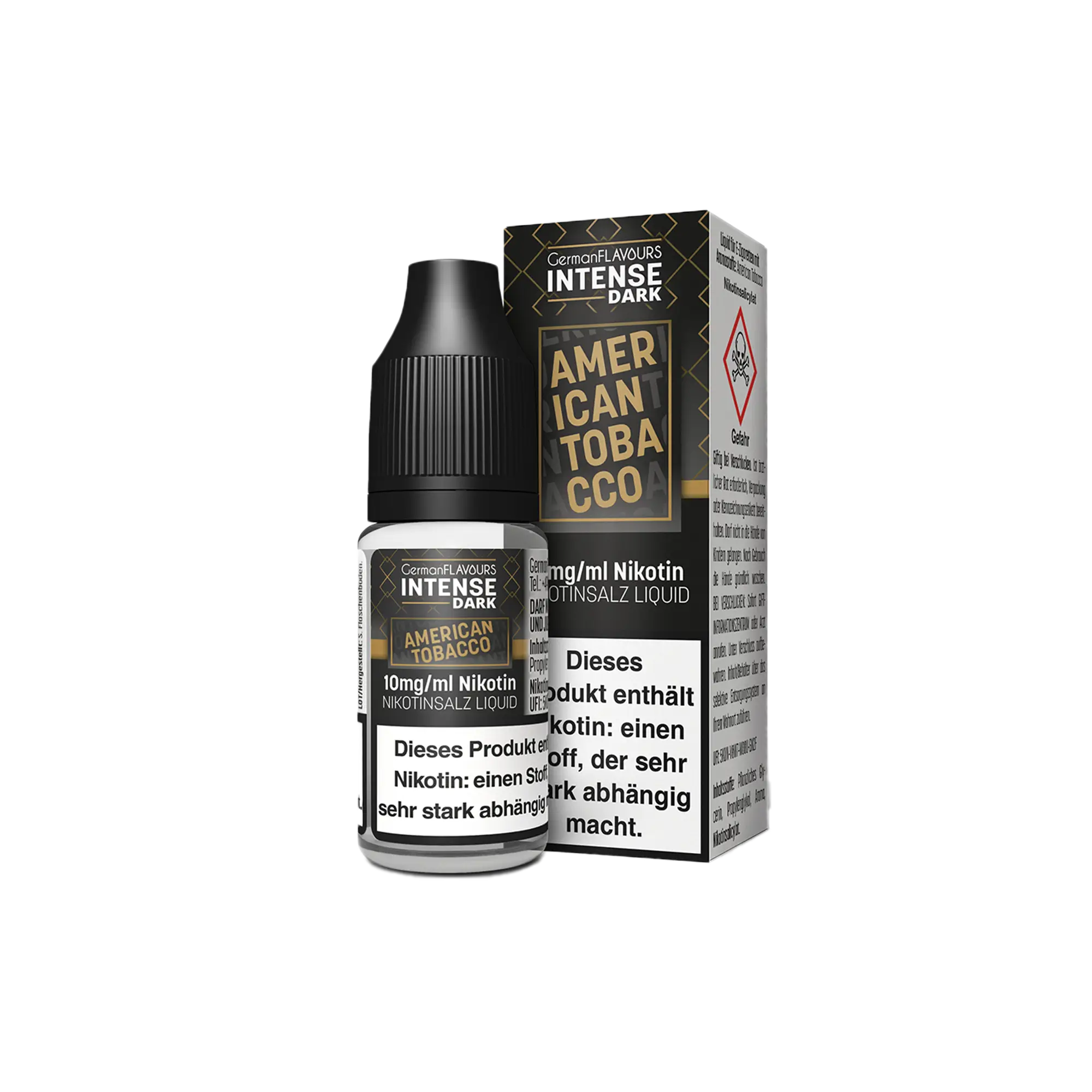 Intense Dark American Tobacco 10 ml Nikotinsalz Liquid Intense Dark American Tobacco 10 ml Nikotinsalz Liquid