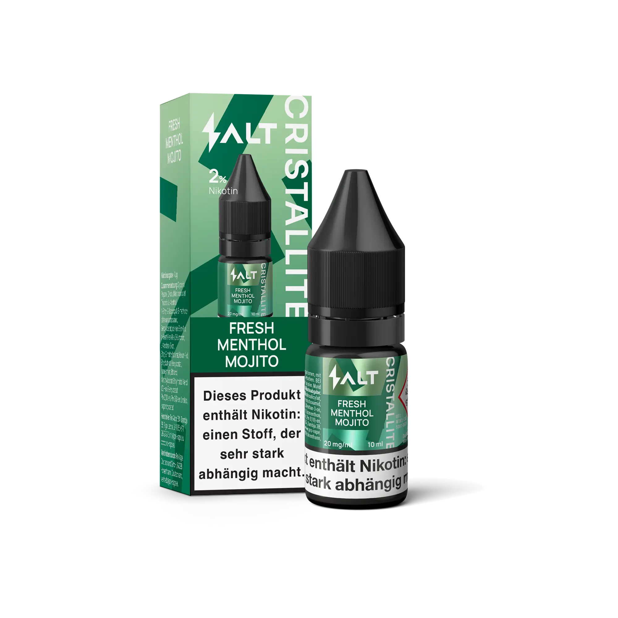 CRISTALLITE Fresh Menthol Mojito 10 ml Nikotinsalz Liquid