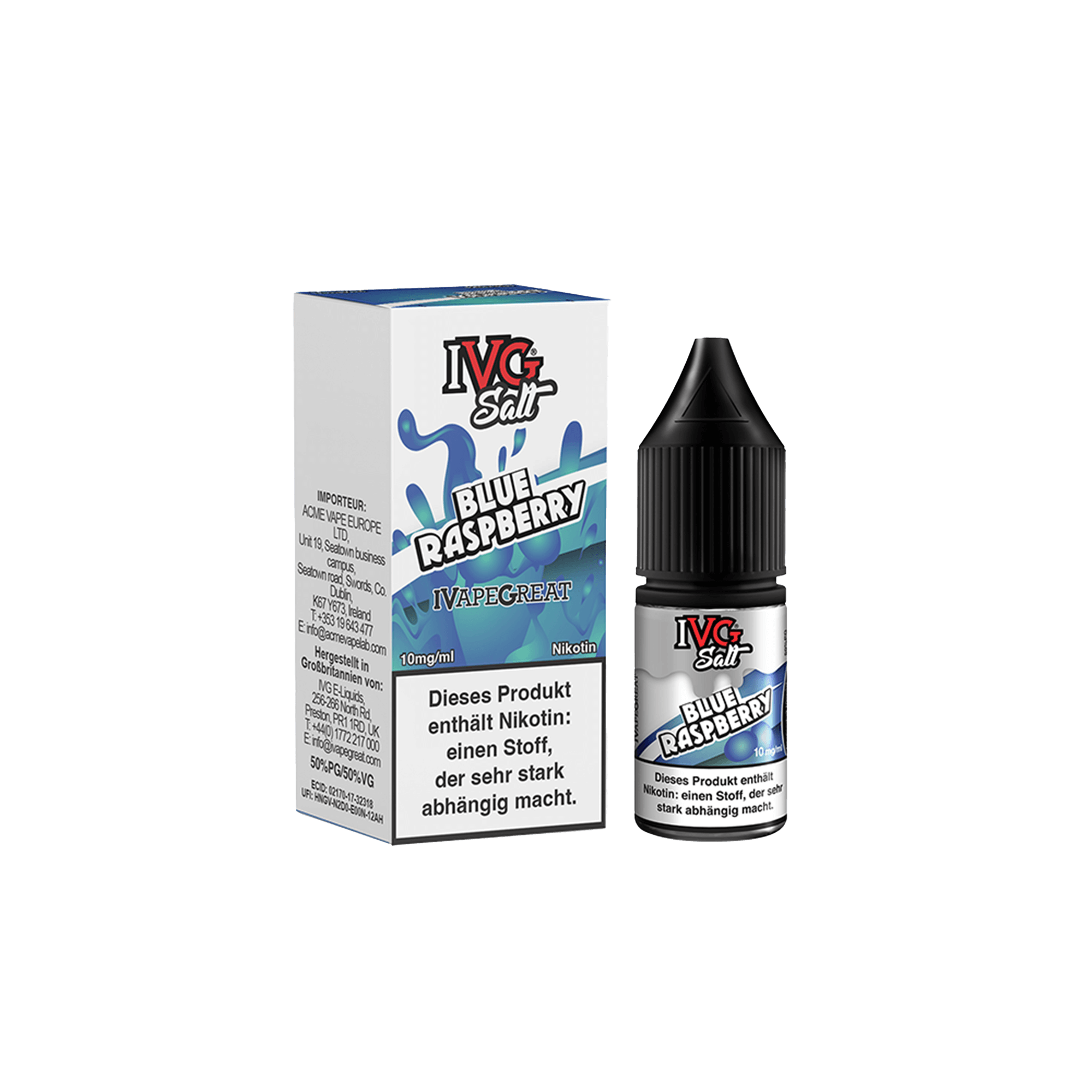 IVG Blue Raspberry 10 ml NicSalt Liquid IVG Blue Raspberry 10 ml NicSalt Liquid