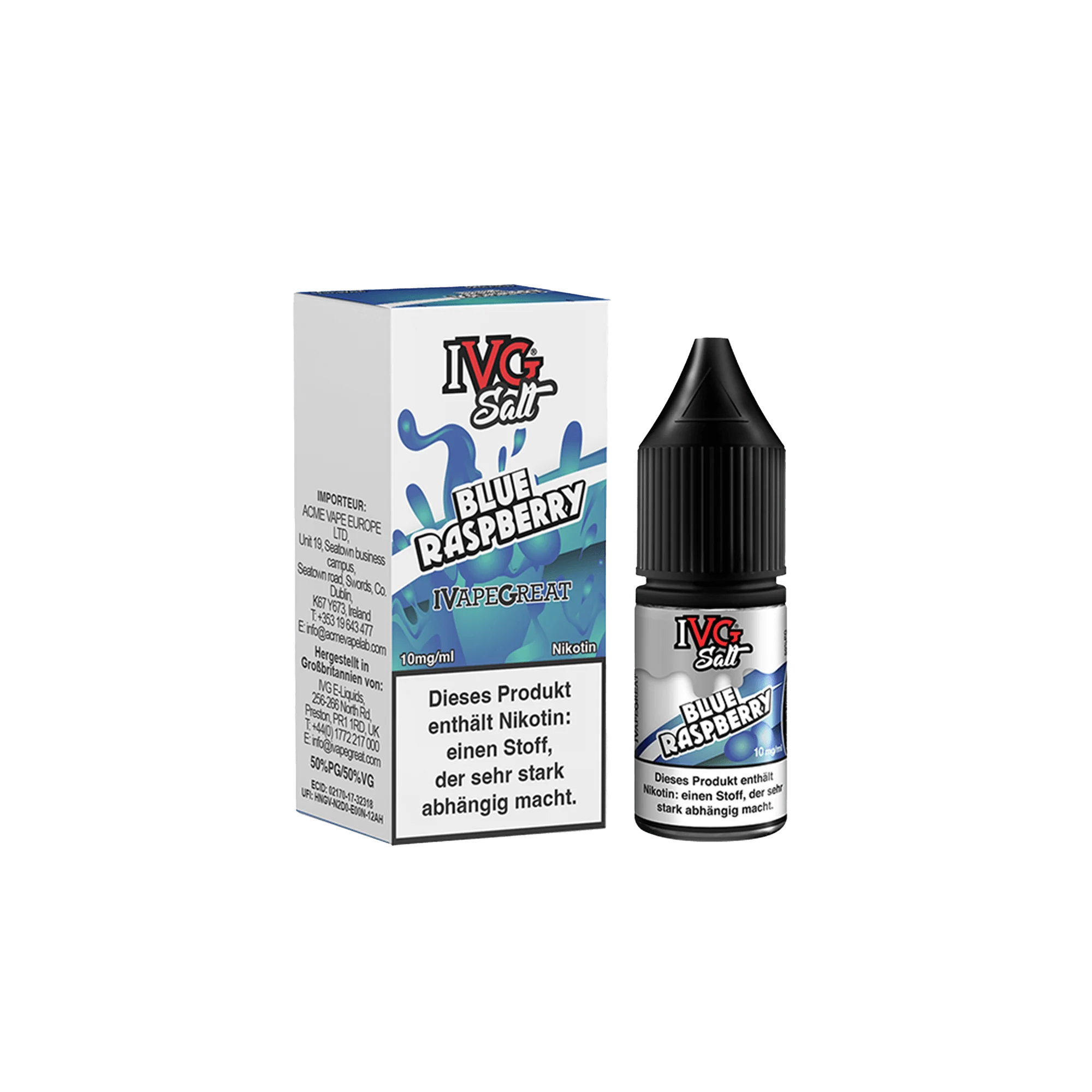 IVG Blue Raspberry 10 ml NicSalt Liquid