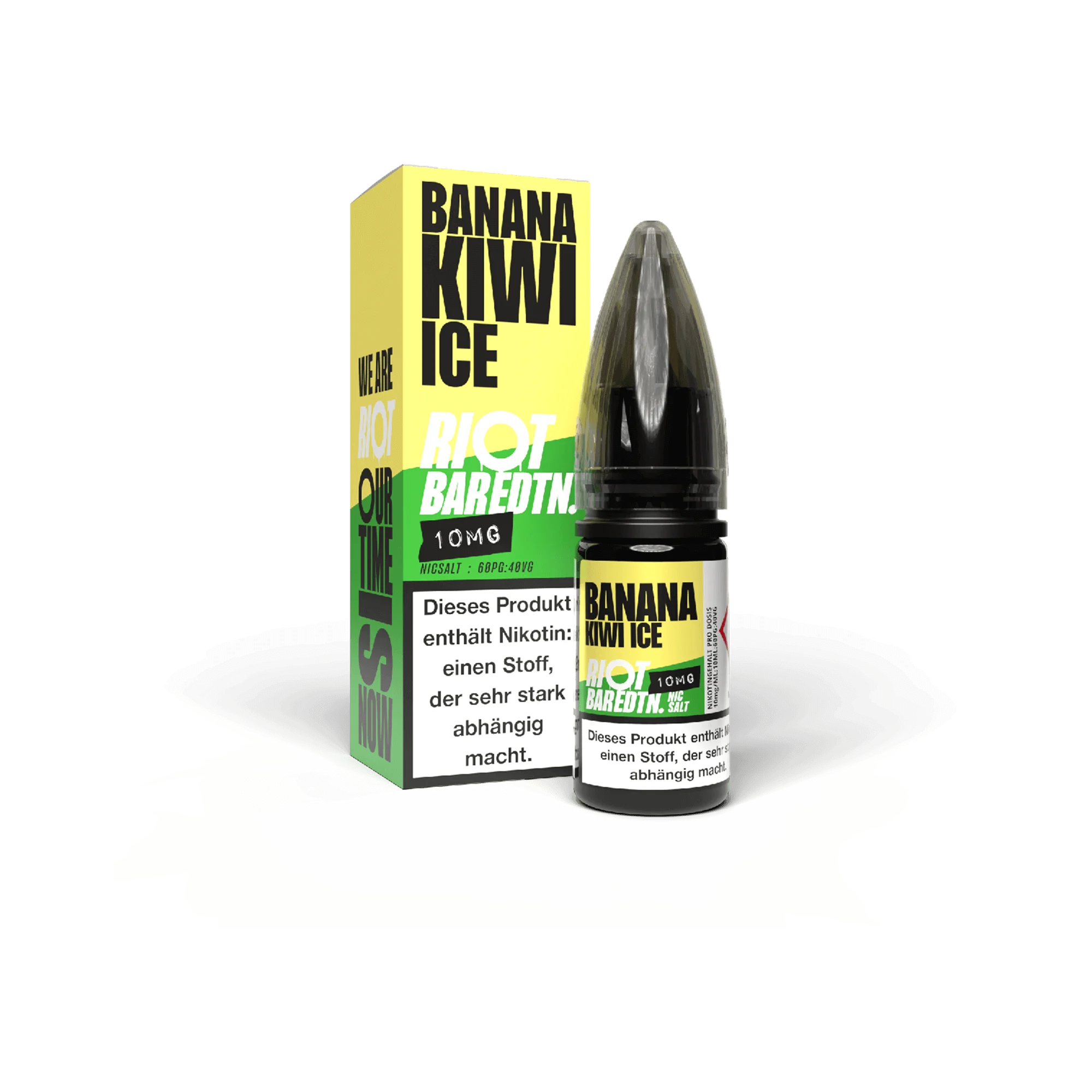 Riot Squad Bar Edtn Banana Kiwi Ice 10 ml NicSalt Liquid