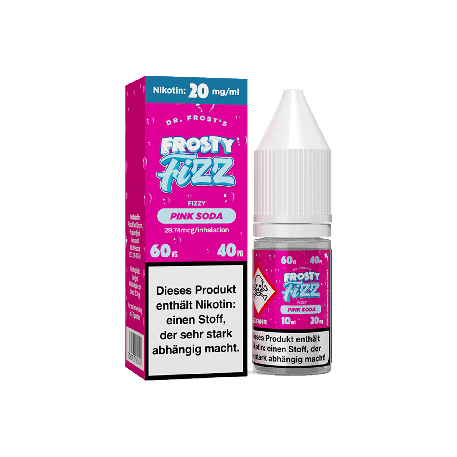 Dr. Frost - Frosty Fizz - Pink Soda 10ml 20mg Nikotinsalz Liquid 