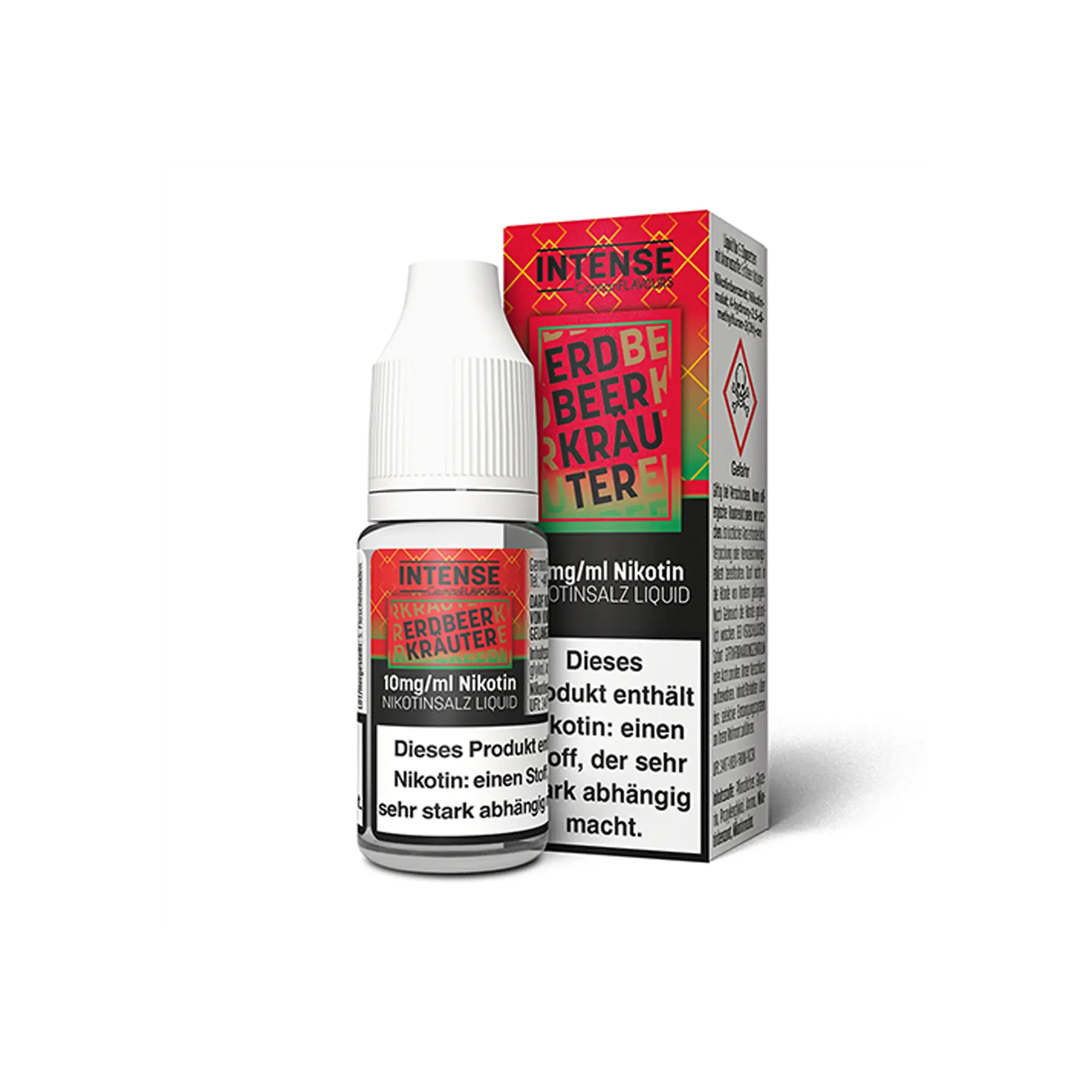 Intense Erdbeer Kräuter 10 ml Nikotinsalz Liquid