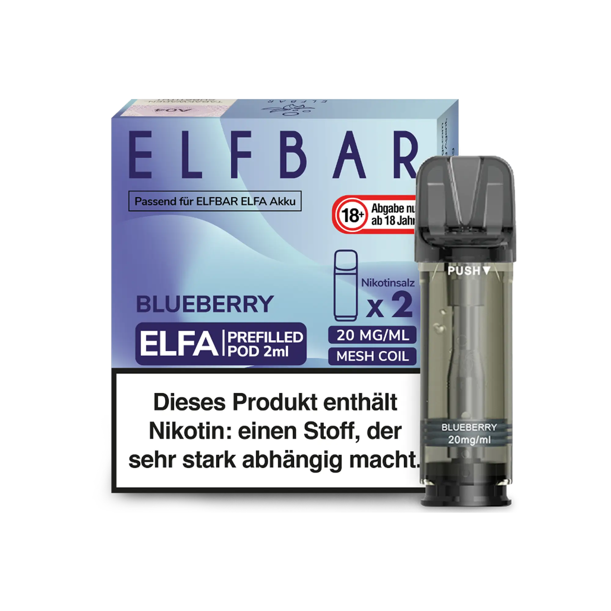 Elfbar Elfa Pods Blueberry 2er Pack 20 mg Elfbar Elfa Pods Blueberry 2er Pack 20 mg