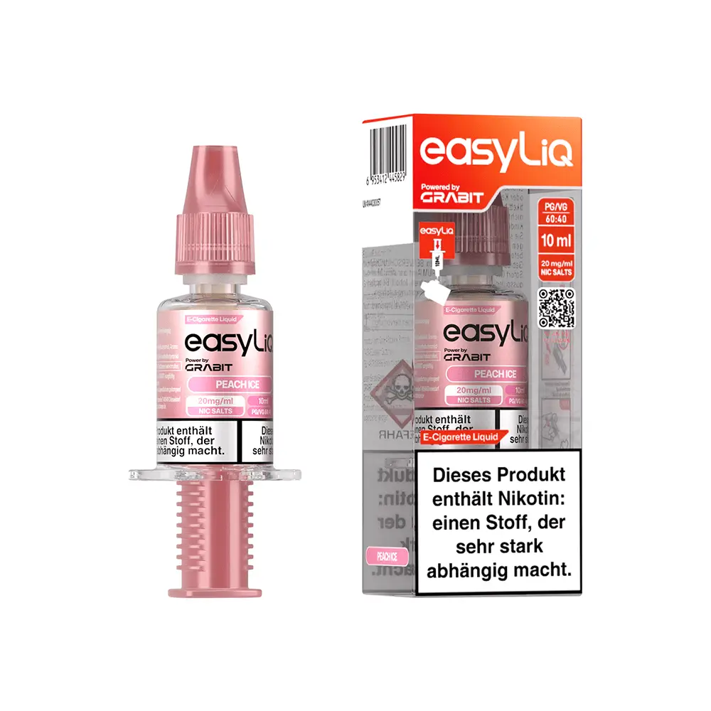 Grabit easyLiq Peach Ice 10 ml Nikotinsalz Liquid
