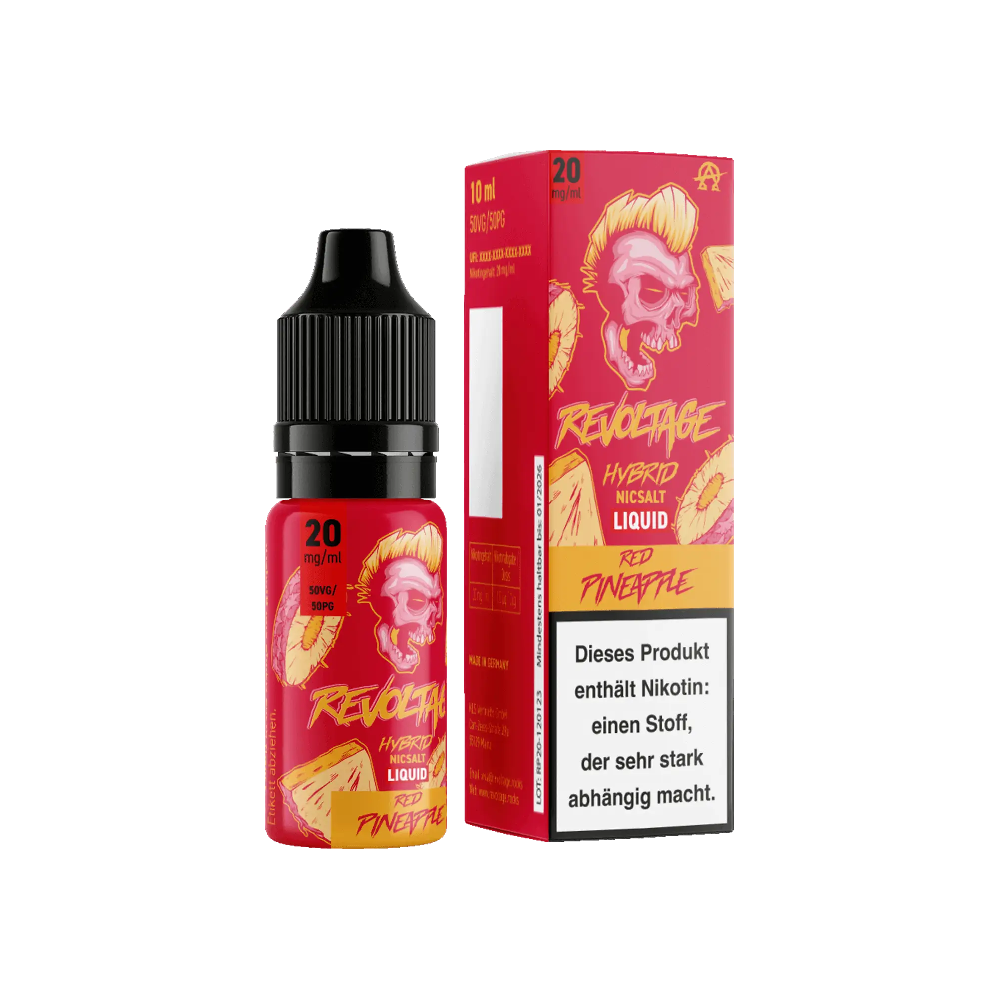 Revoltage Red Pineapple 10 ml Hybrid Nikotinsalz Liquid