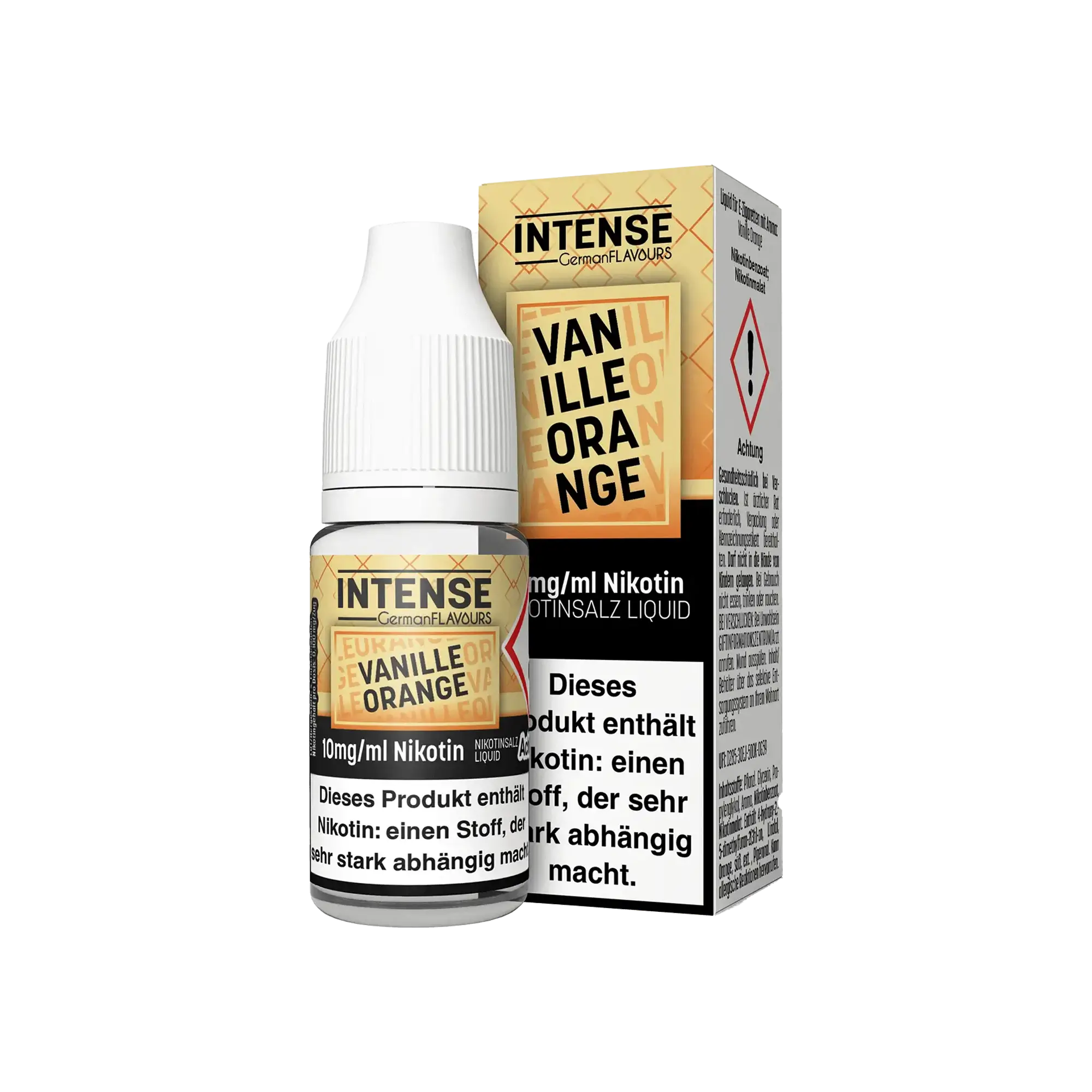 Intense Vanille Orange 10 ml Nikotinsalz Liquid