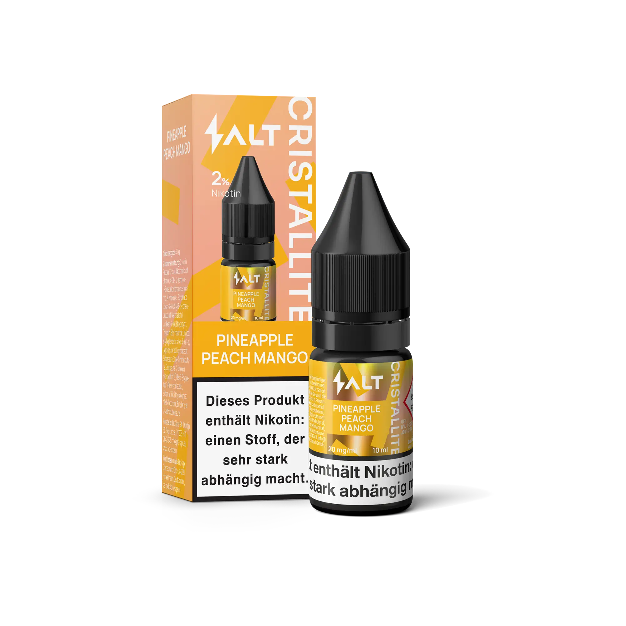 CRISTALLITE Pineapple Peach Mango 10 ml Nikotinsalz Liquid
