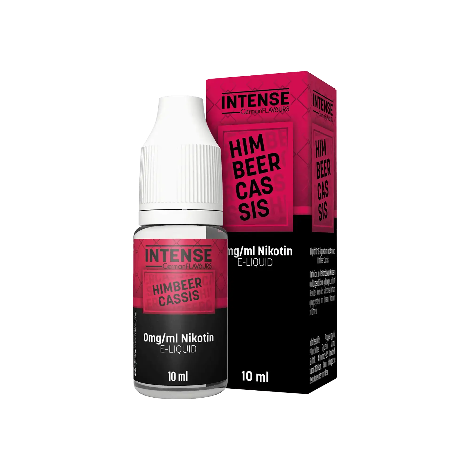 Intense Himbeer Cassis 10 ml Nikotinsalz Liquid - 0 mg
